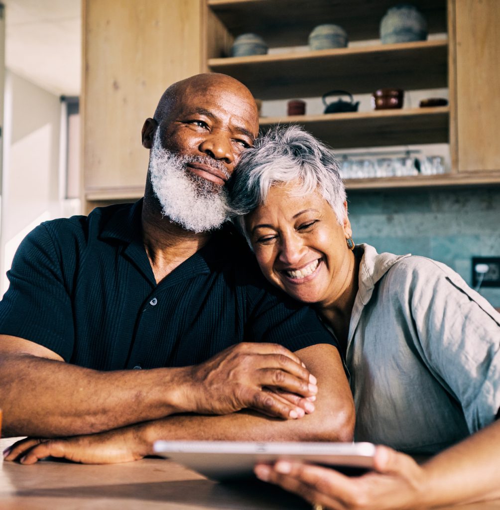 Senior African-American Couple Happy with Their Retirement Plans